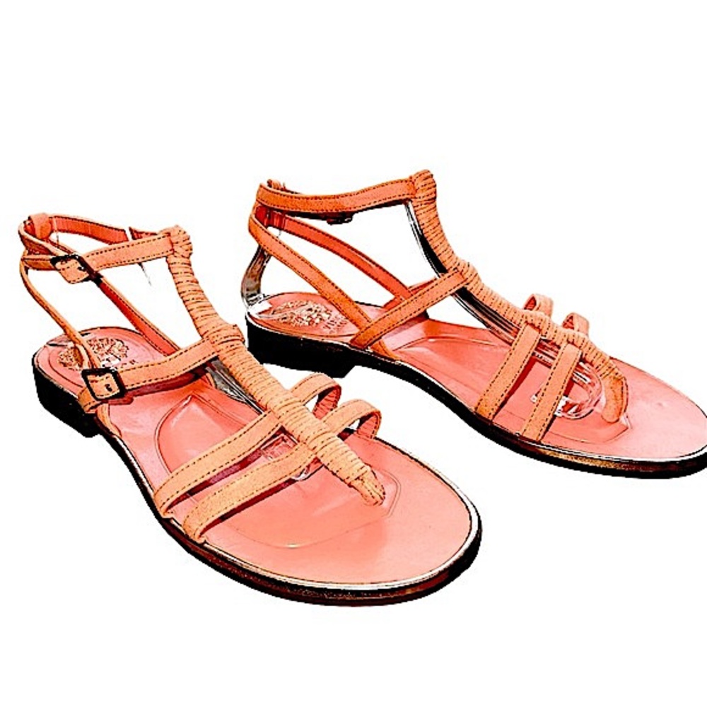 Vince Camuto pink thong sandals, strappy, excellent condition
